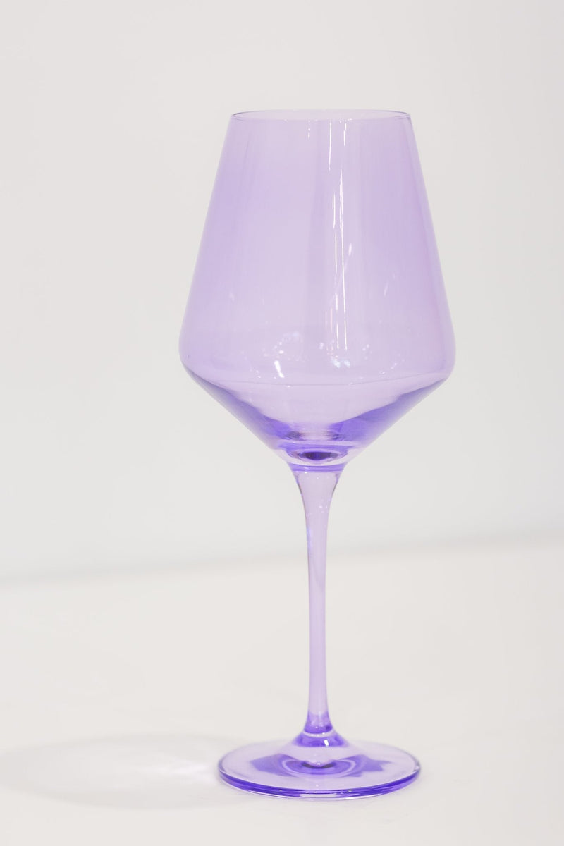Estelle Colored Wine Stemware (Lavender)