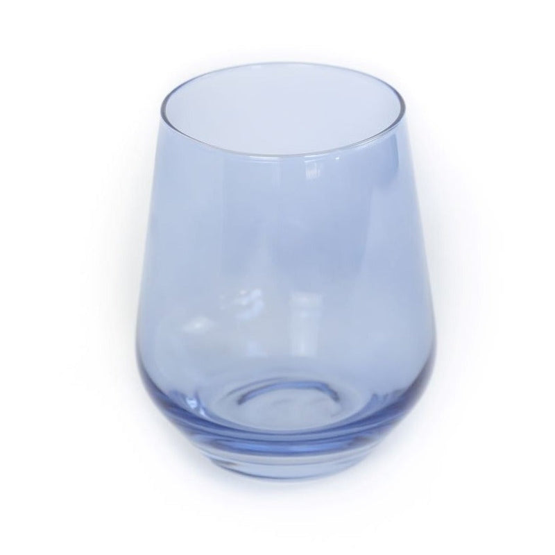 Estelle Colored Wine Stemless Glass (Cobalt Blue)