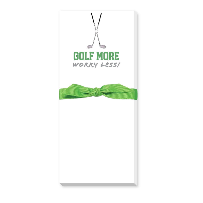 Worry Less Skinnie Notepads | Golf