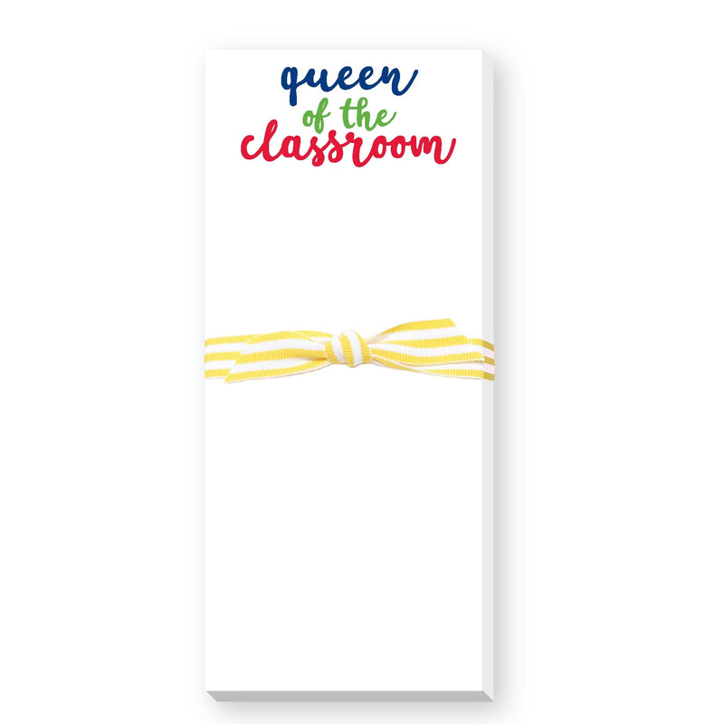 Queen of the Classroom Skinnie Notepad