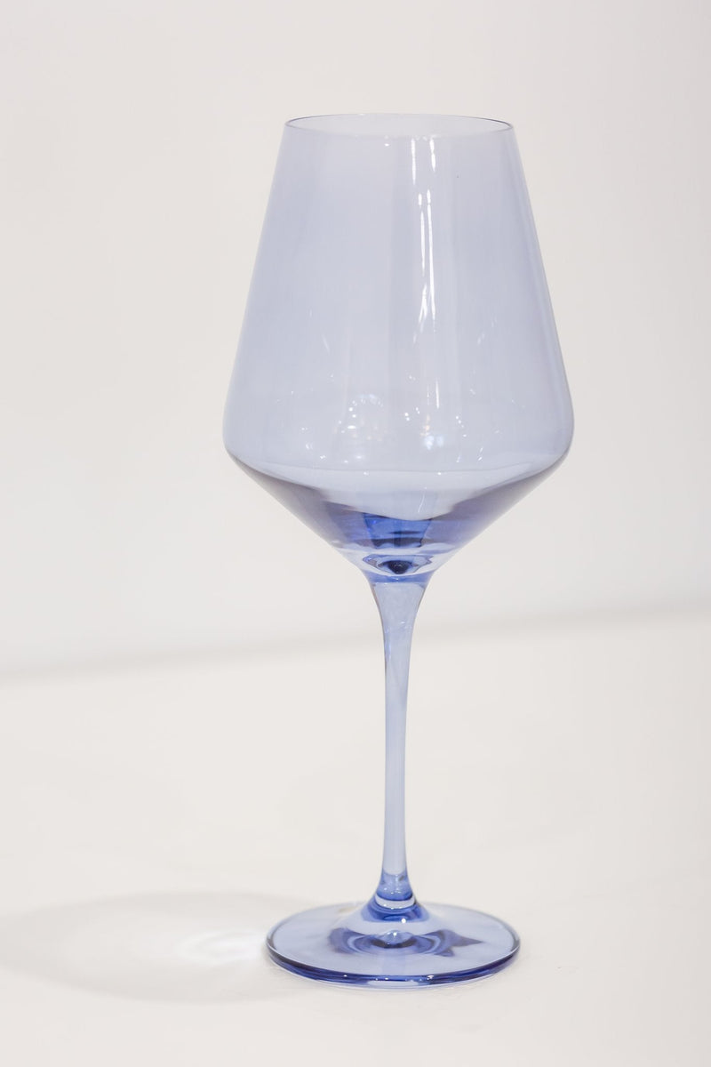 Estelle Colored Wine Stemware (Cobalt Blue)
