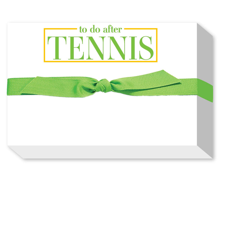 To Do After Tennis Big & Bold Notepad