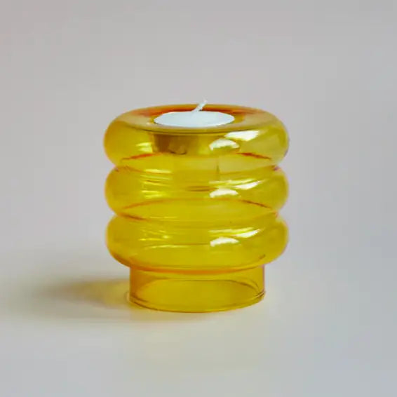 Tealight Taper Candle Holders (yellow)