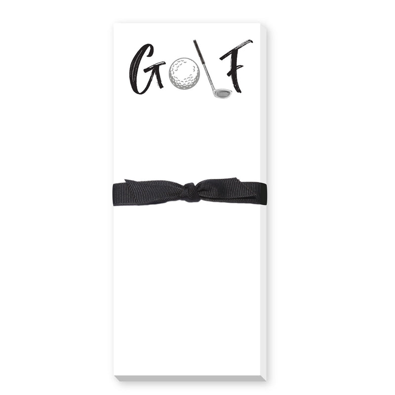 Golf Scripted Skinnie Notepad