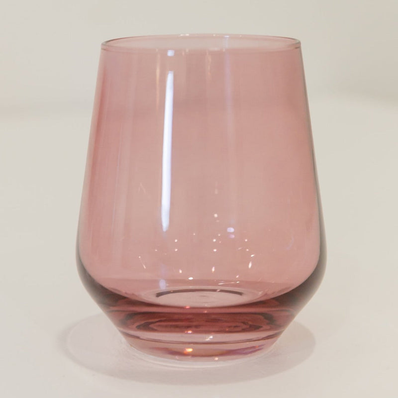 Estelle Colored Wine Stemless Glass (Rose)