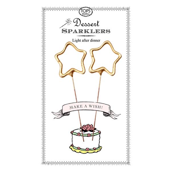 Dessert Sparklers Card (Stars)