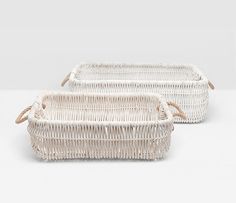 Beru Baskets in White -Set of 2