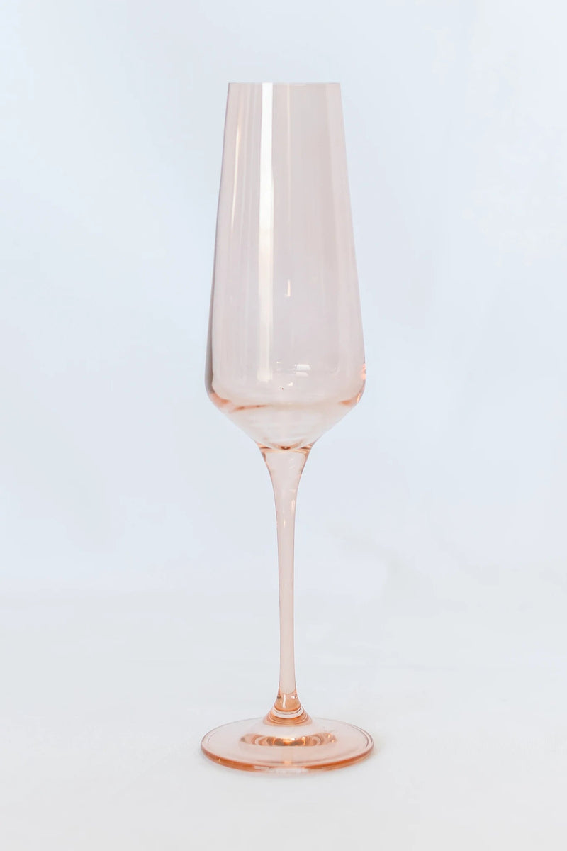 Estelle Colored Champagne Flute (Blush Pink)