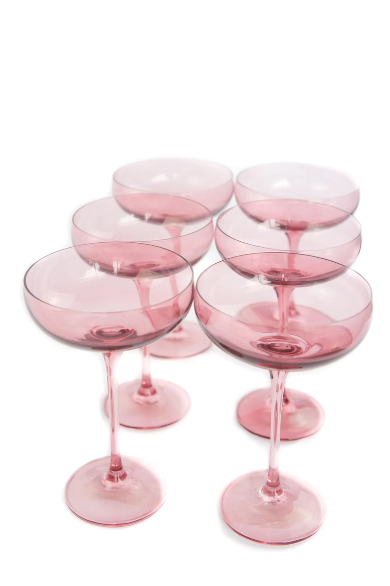 Estelle Colored Champagne Coupe (Rose)