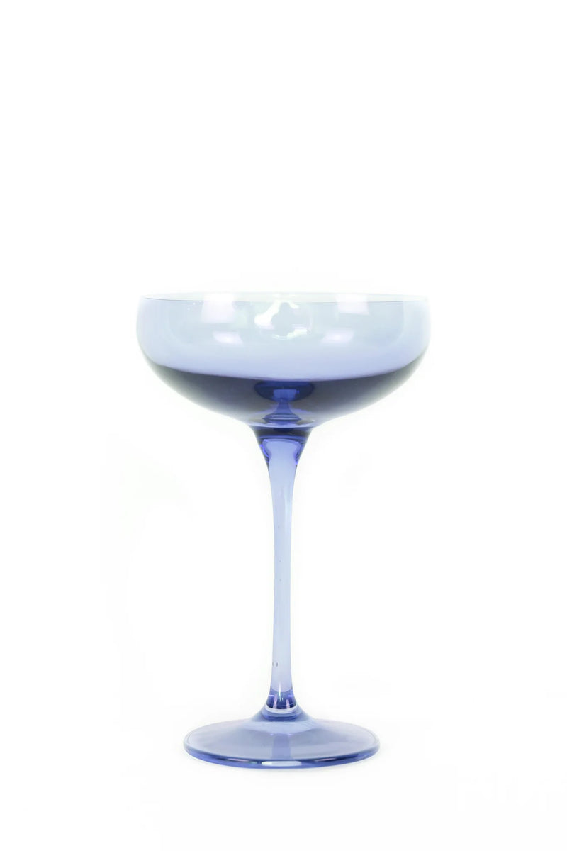 Estelle Colored Champagne Coupe (Cobalt Blue)
