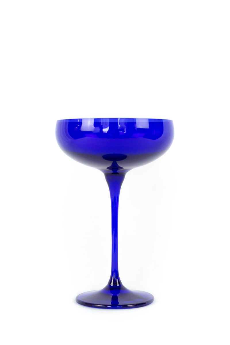 Estelle Colored Champagne Coupe (Royal Blue)