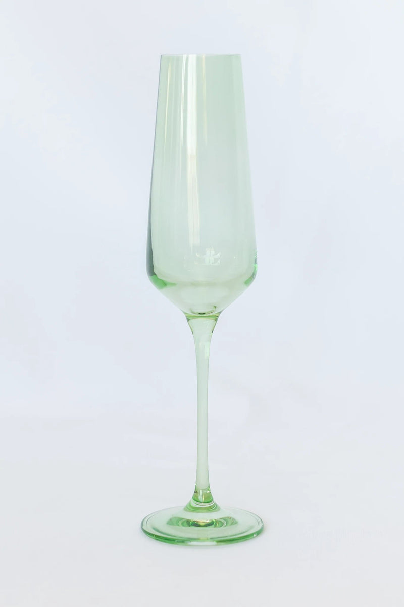 Estelle Colored Champagne Flute (Mint Green)