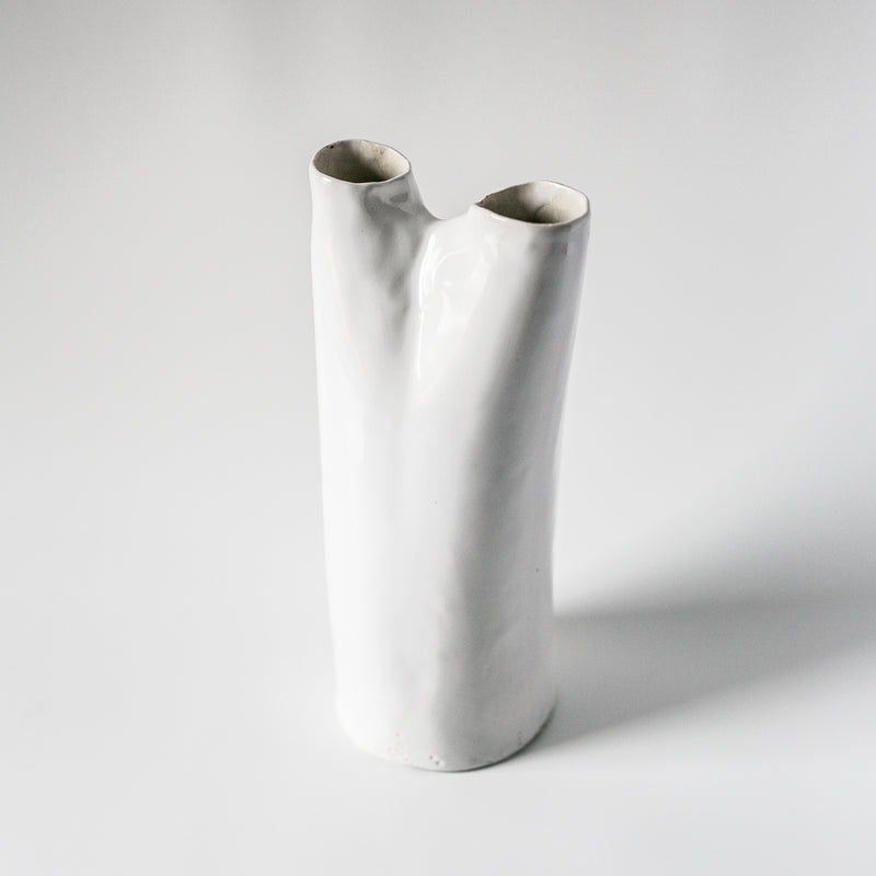 Fluted Porcelain Vase