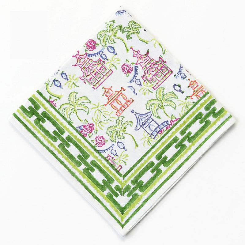 Palms & Pagodas Napkins | Set of 4