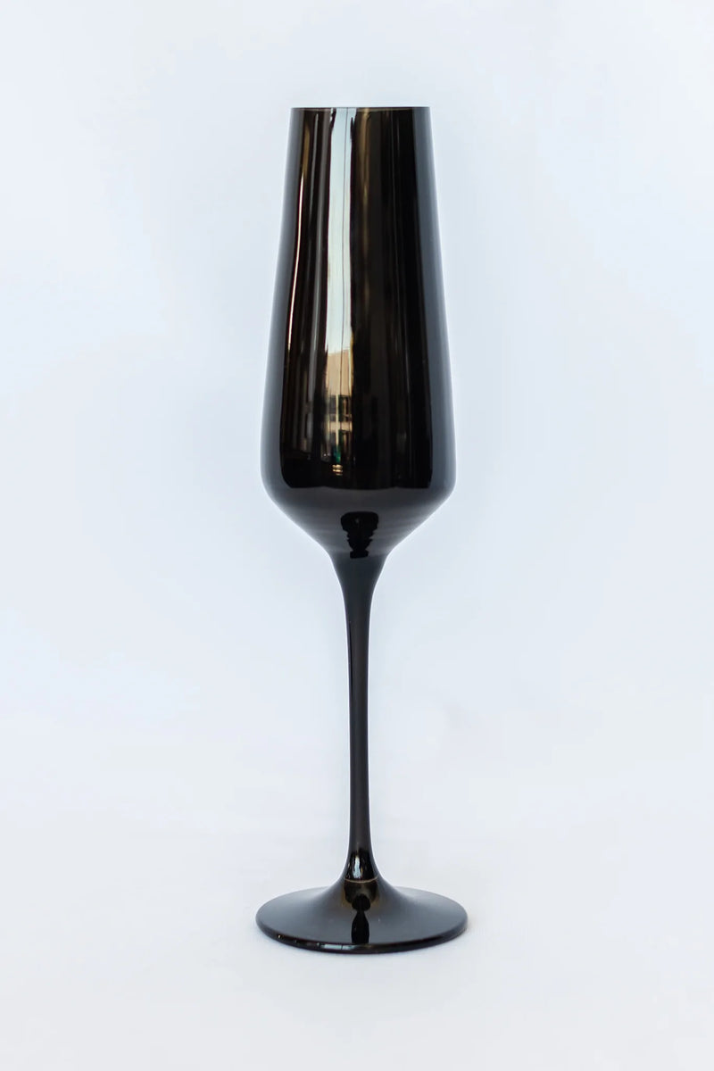Estelle Colored Champagne Flute (Black)