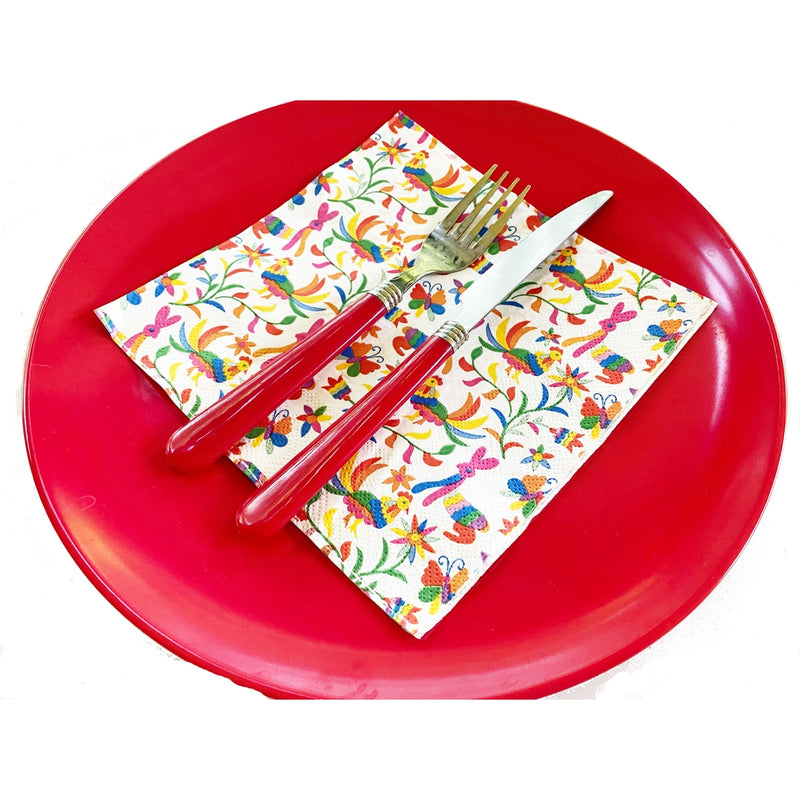 Mexican Otomi Print Paper Luncheon Napkins