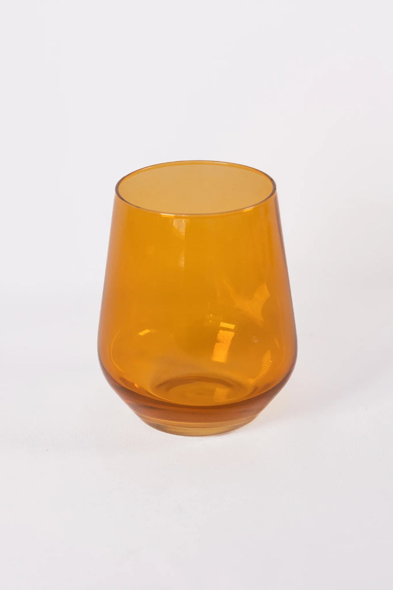 Estelle Colored Wine Stemless Glass (Butterscotch)