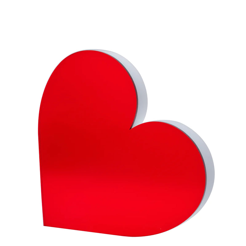 Red Mirror Heart Stand Alone