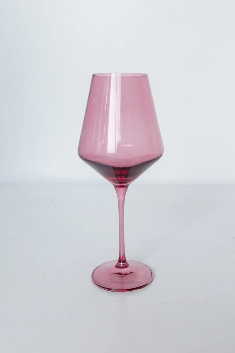 Estelle Colored Wine Stemware (Rose)