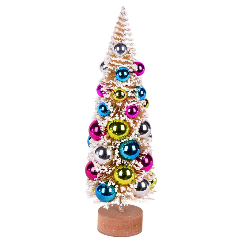 Frosted Gold Tree Multi Balls 12"