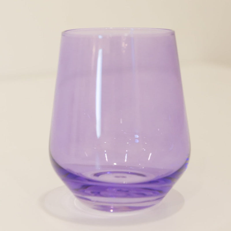 Estelle Colored Wine Stemless Glass (Lavender)