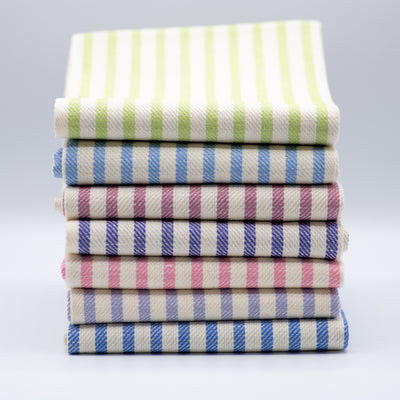 Dot and Army Seersucker Cloth Table Napkins (Set of 4) - Dinner Napkins (Set of 4), Grey
